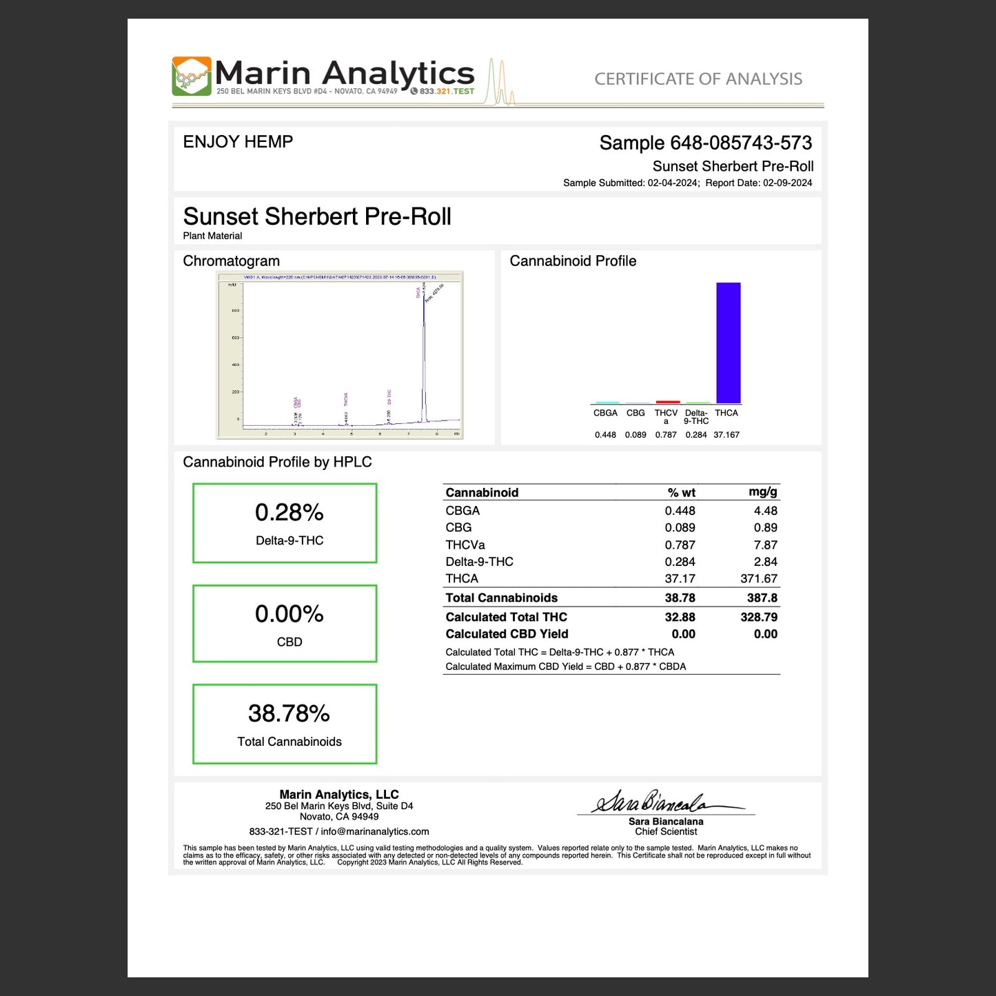 Enjoy Hemp | Hybrid | Utopia | 2ct. 1 gram THCa Diamond Infused Pre-rolls | Sunset Sherbert