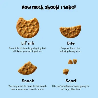 Baked by Wild Orchard Hemp | Peanut Bud-Der Cookies | 4ct. 30mg Delta 9 THC + 30mg CBD Cookies | 120mg Delta 9 THC + 120mg CBD per package