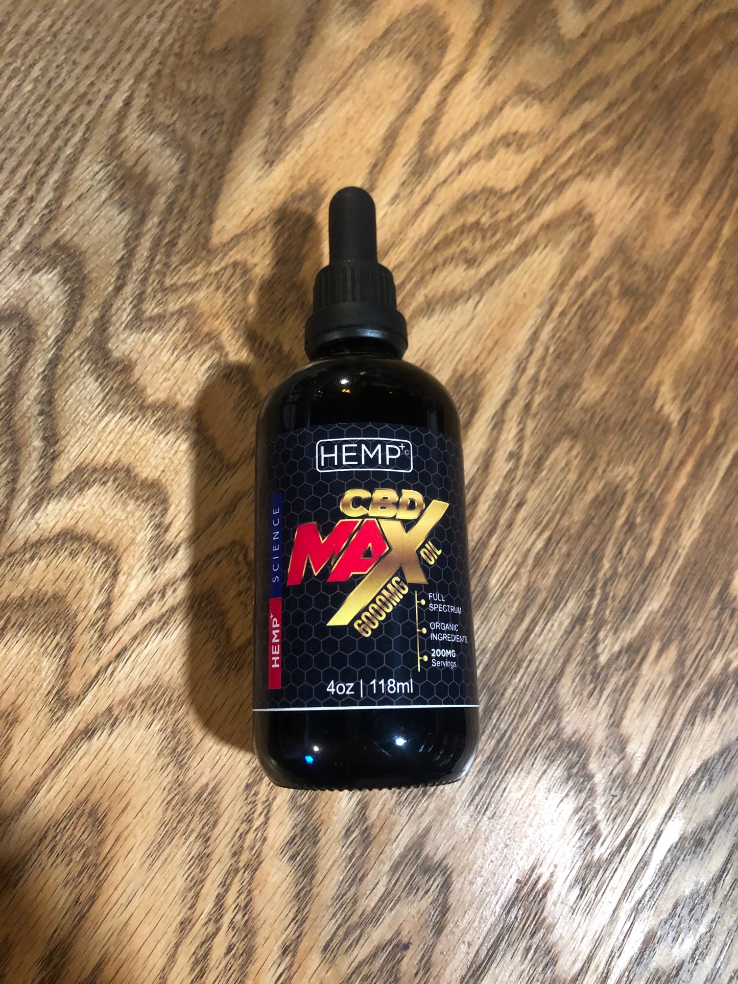HEMP+ | 6000mg CBD Oil Tincture | 4oz