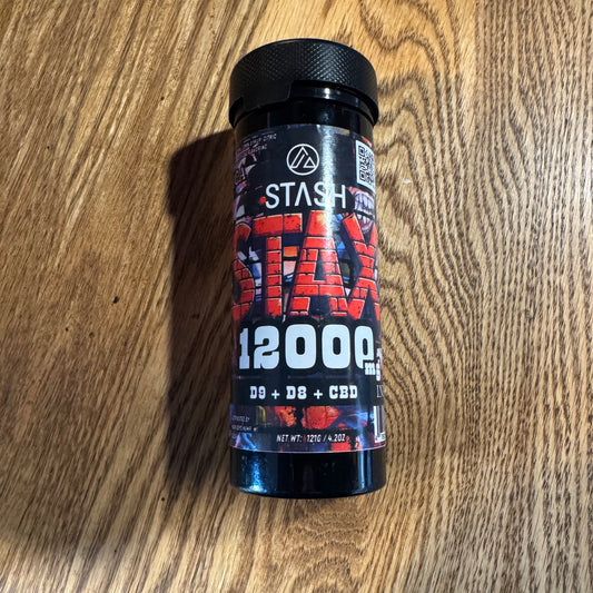STΔSH | STAX Gummies | Indica | 10ct. 3mg D9 THC + 52mg D8 THC + 65mg CBD per piece | 1200mg per package | Assorted Flavors