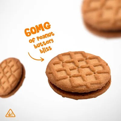 Baked by Wild Orchard Hemp | Peanut Bud-Der Cookies | 4ct. 30mg Delta 9 THC + 30mg CBD Cookies | 120mg Delta 9 THC + 120mg CBD per package
