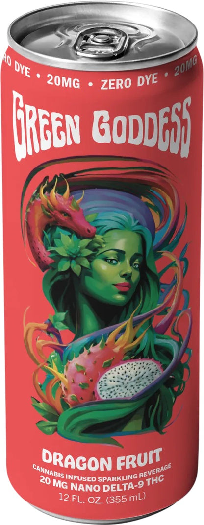 Green Goddess | Cannabis Infused Sparkling Beverage | 1ct. 20mg Nano Delta 9 THC per can