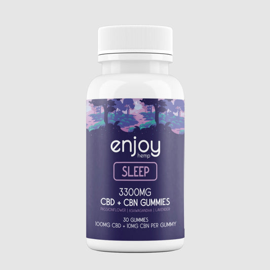 Enjoy Hemp | Sleep | 30ct. 100mg CBD + 10mg CBN per piece | 3300mg per package