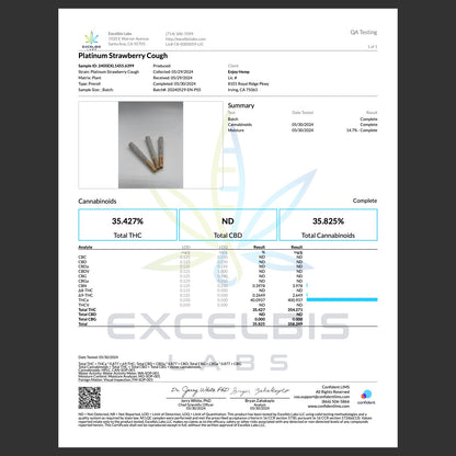 Enjoy Hemp | Sativa | Boost | 5ct. .5 gram THCa Double Diamond Infused Pre-rolls | Platinum Strawberry Cough