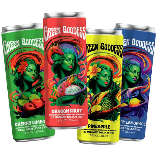 Green Goddess | Cannabis Infused Sparkling Beverage | 1ct. 20mg Nano Delta 9 THC per can