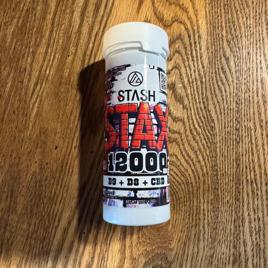 STΔSH | STAX Gummies | Sativa | 10ct. 3mg D9 THC + 52mg D8 THC + 65mg CBD per piece | 1200mg per package | Assorted Flavors