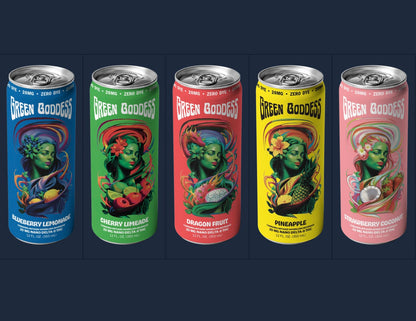 Green Goddess | Cannabis Infused Sparkling Beverage | 4 Pack | 20mg Nano Delta 9 THC per can