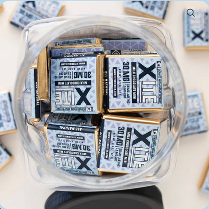 Xite | 1 piece | Milk Chocolate Minis | 15mg Delta 9 THC + 15mg CBD