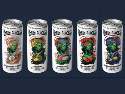 Green Goddess | Zero Sugar + Zero Dye | Cannabis Infused Sparkling Beverage | 4 Pack | 10mg Nano Delta 9 THC per can