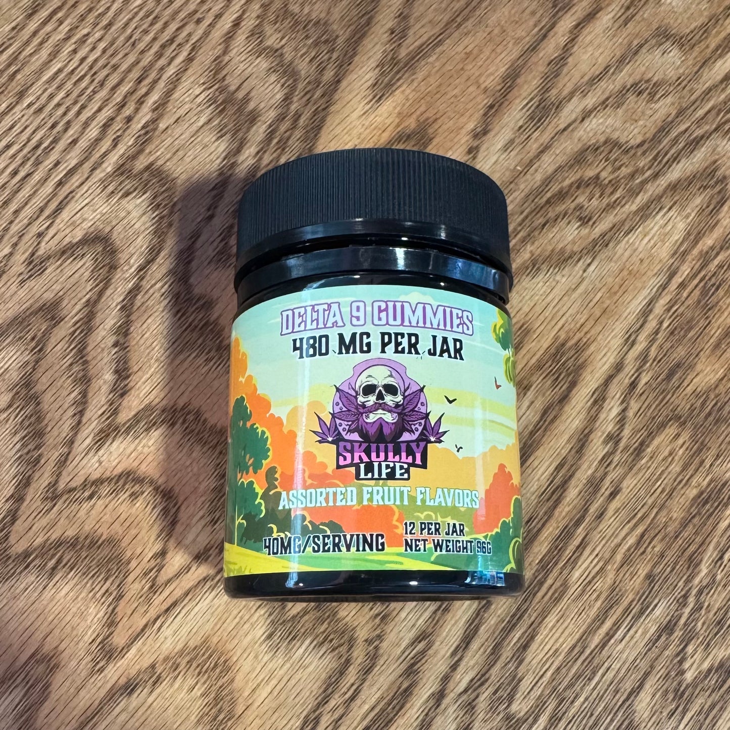 Skully Life | 12ct. Gummies | 20mg Delta 9 THC + 20mg CBD per piece