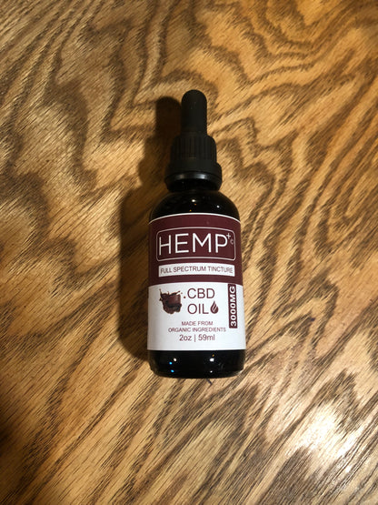 HEMP+ | 3000mg CBD Oil Tinctures | 2oz