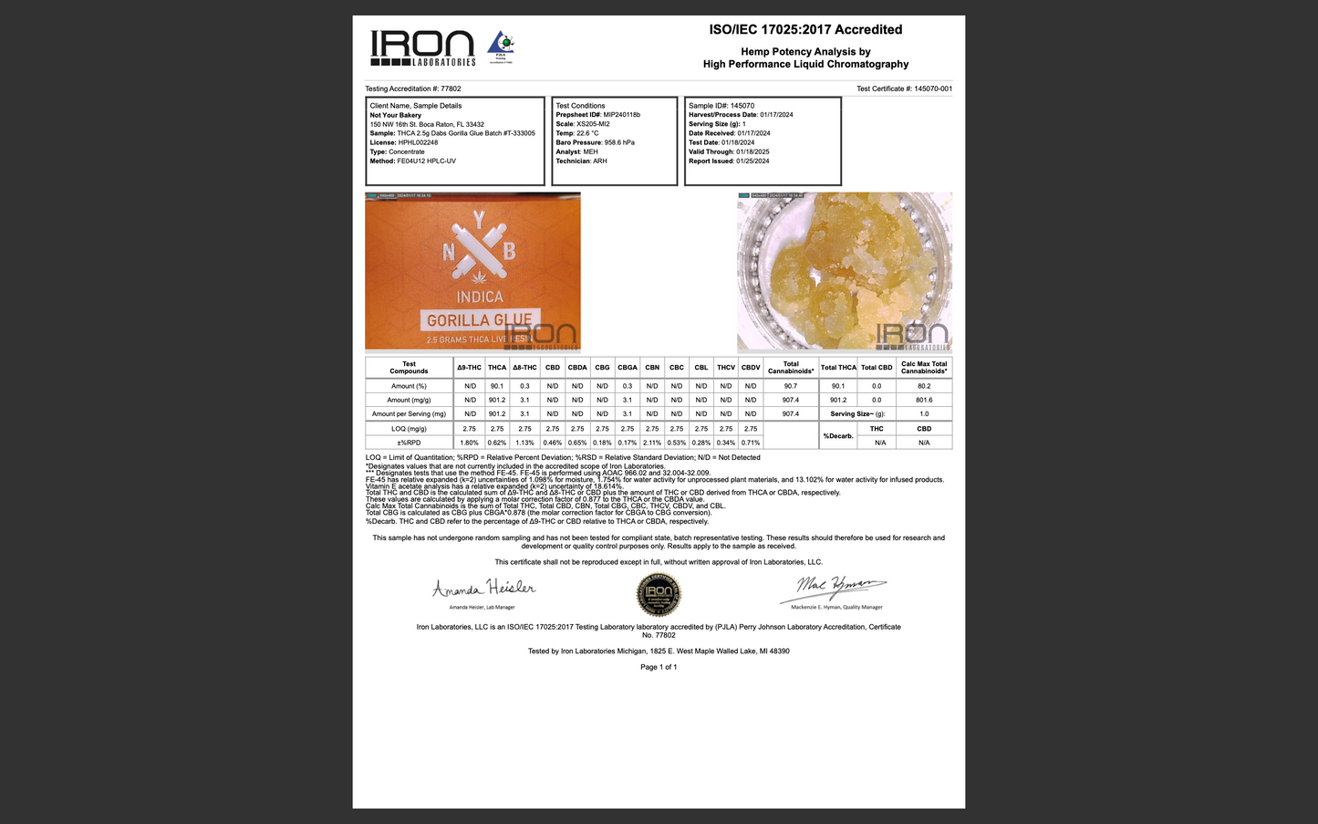 NYB Labs | 2.5g Live Resin Dabs | 99% THCa Diamonds & Sauce